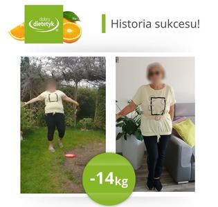 Metamorfoza dzielnej pacjentki - minus 14 kg!